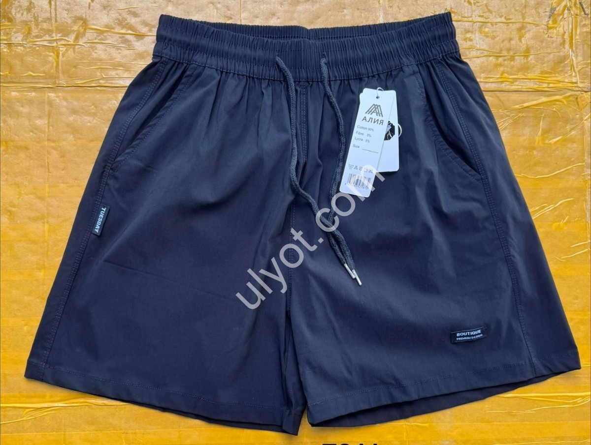 ШОРТЫ (L-5XL) ЧЕРНЫЙ 7211