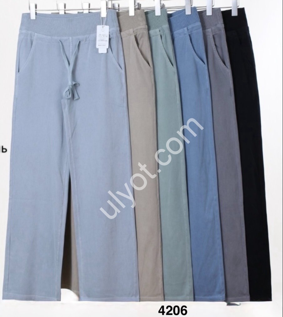 ШТАНЫ (7XL-10XL) ПРЯМОЙ МИКС 4206