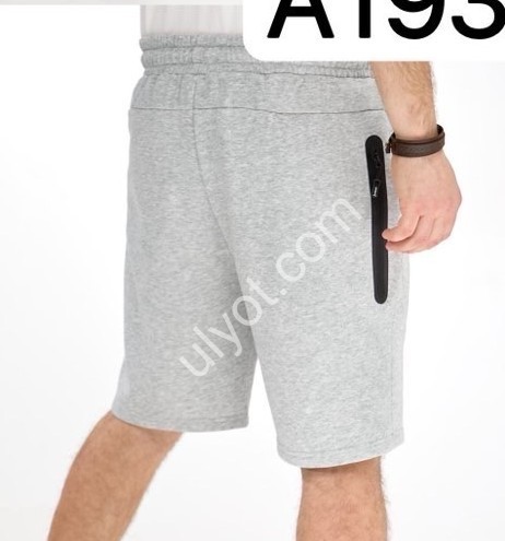 ШОРТЫ AUDSA (M-3XL) СВ.СЕРЫЙ A193