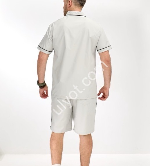 КОСТЮМ AUDSA (M-3XL) СВ.СЕРЫЙ A162