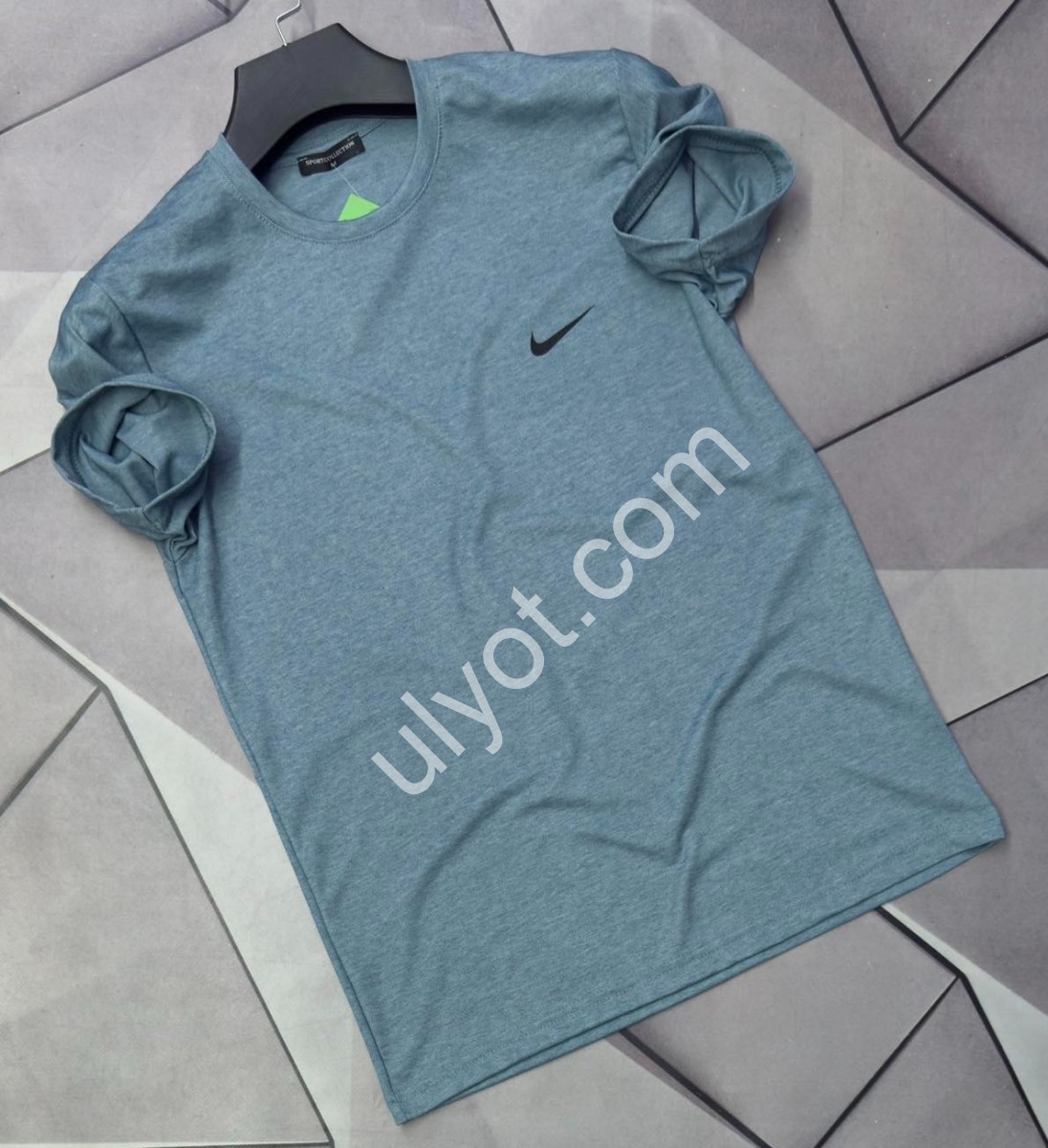 ФУТБОЛКА N02 (S-2XL) СЕРО-ЗЕЛЕНЫЙ 