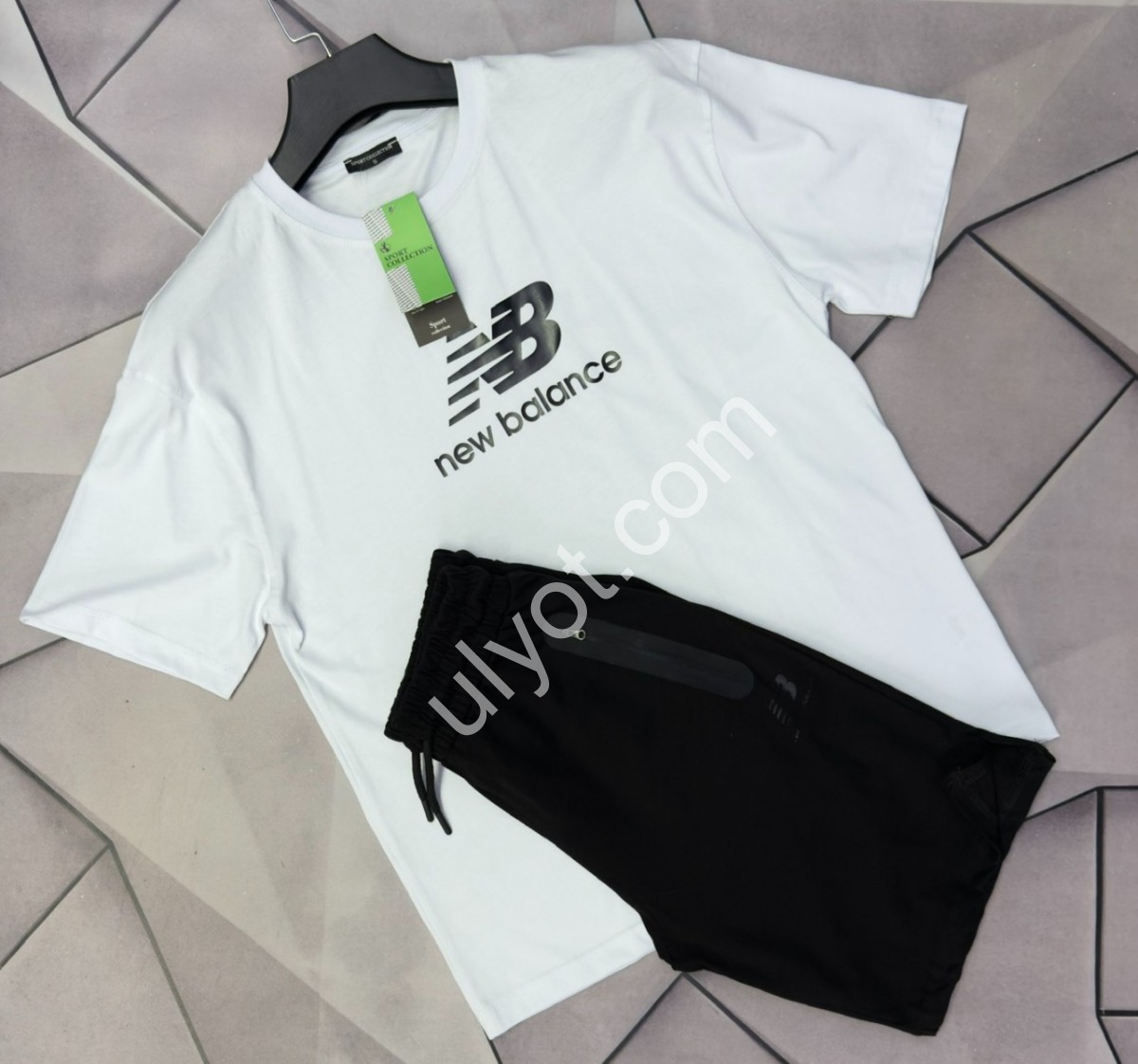 КОСТЮМ NB02 (S-2XL) БЕЛЫЙ+ЧЕРНЫЙ 