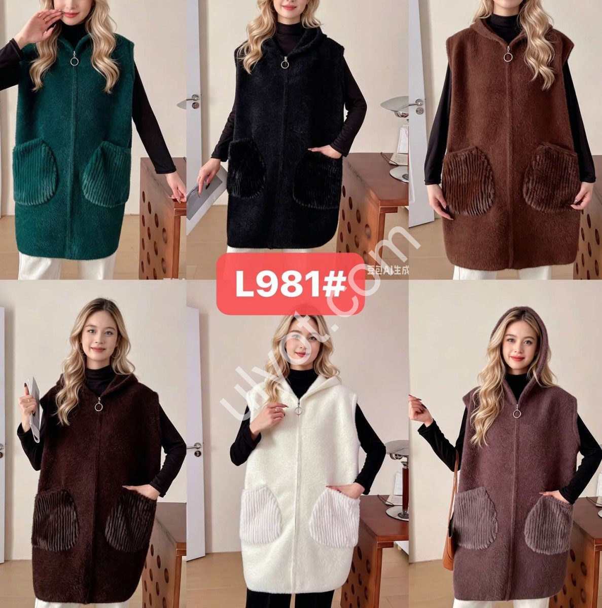 ЖИЛЕТКА (ONE SIZE 58-62) МІКС 981