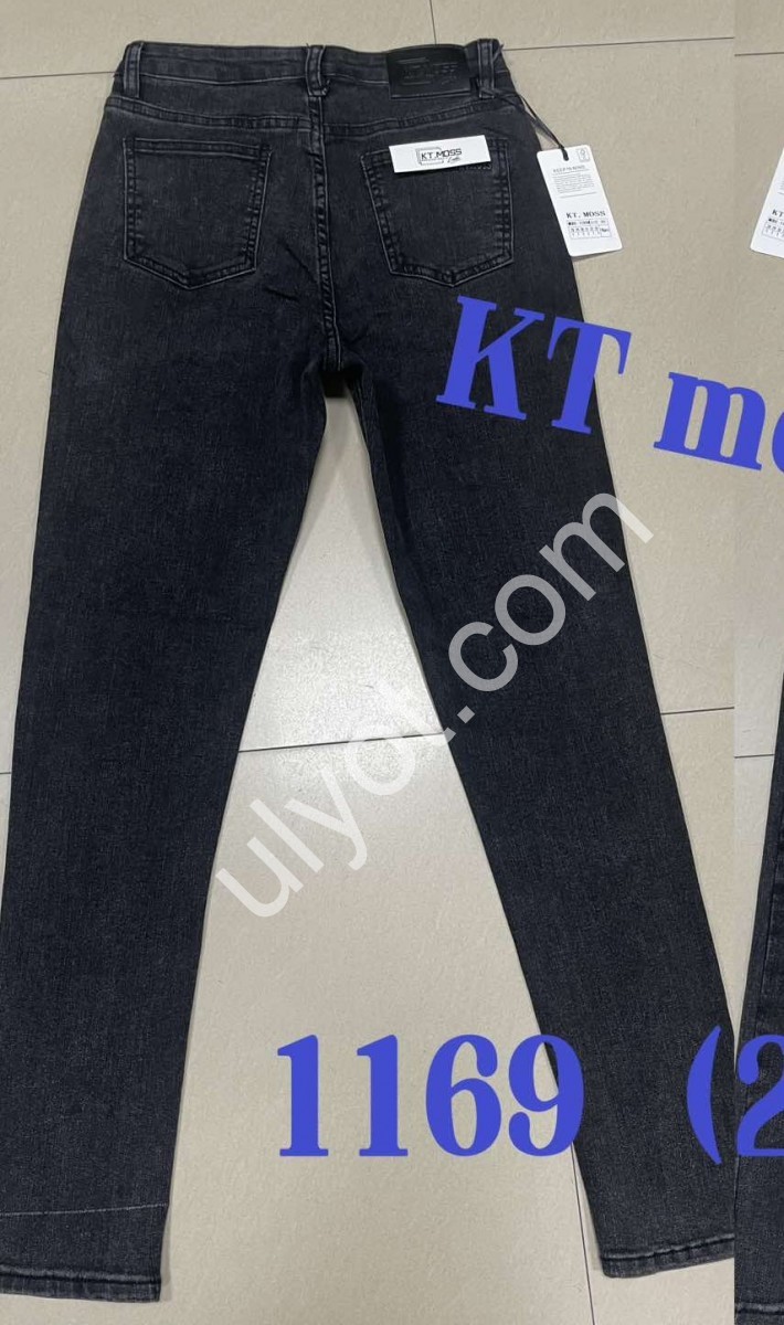 ДЖИНСЫ KT.MOSS (28-33) ГРАФИТ 1169