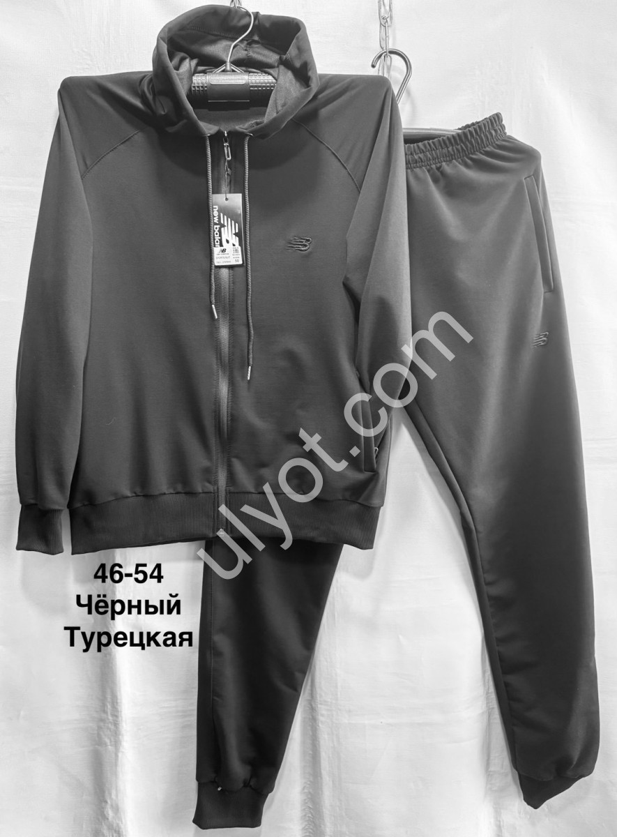 СПОРТ.КОСТЮМ NB02 (46-54) МАНЖЕТ ЧЕРНЫЙ 