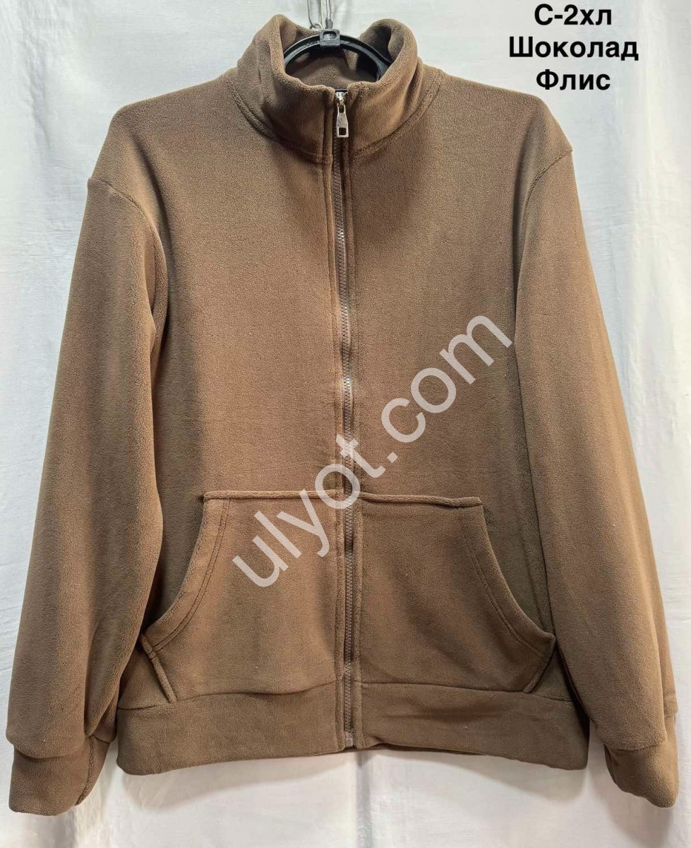 КОФТА ЗМЕЙКА (S-2XL) ФЛИС ШОКОЛАД 2061