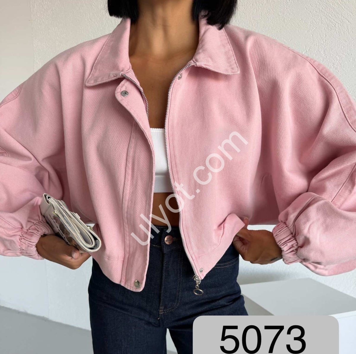 КУРТКА TOP SHOP (OVER SIZE) РОЗОВЫЙ 5073