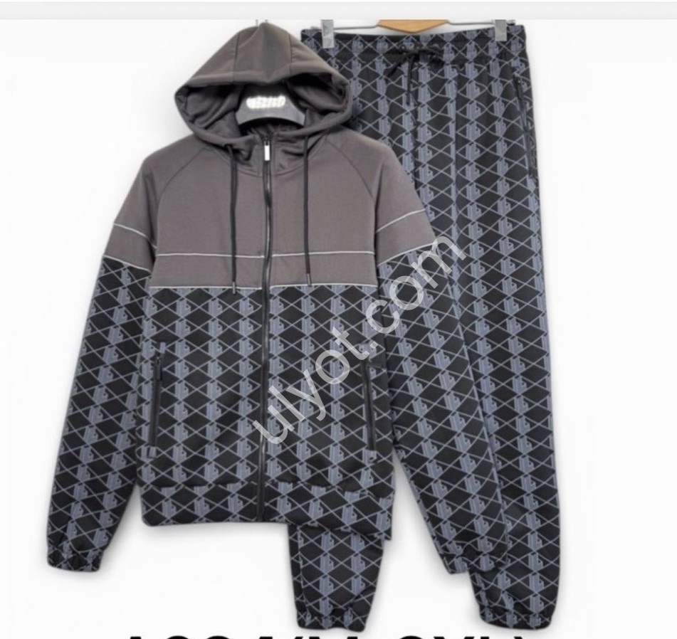 КОСТЮМ AUDSA (M-3XL) Т.СЕРЫЙ A234