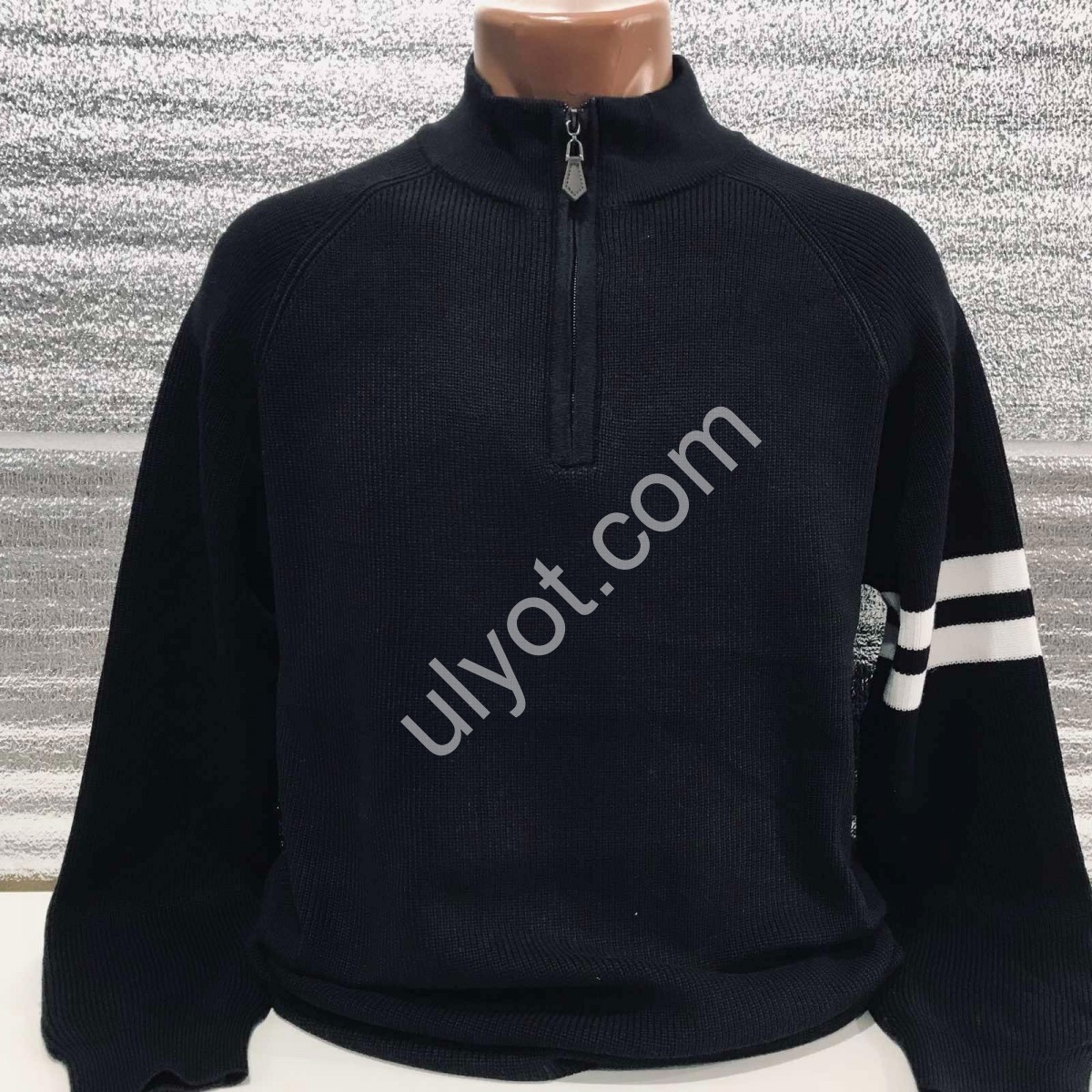 СВИТЕР MJ (M-2XL) ЧЕРНЫЙ 168
