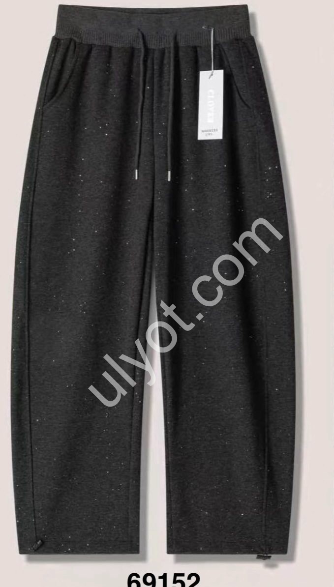 ШТАНЫ (M-2XL) ЧЕРНЫЙ 69152
