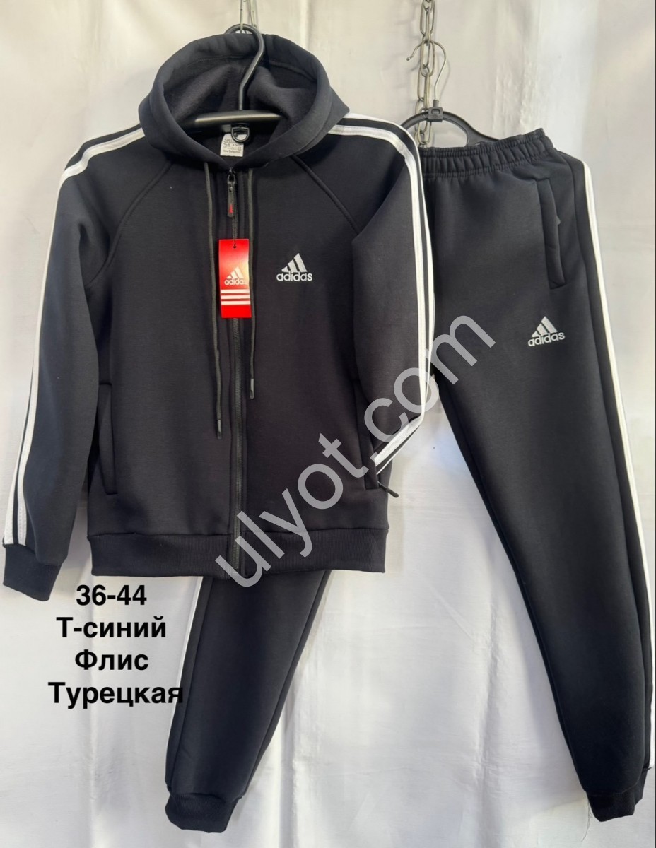 КОСТЮМ A01 (36-44) ФЛИС МАНЖЕТ Т.СИНИЙ 