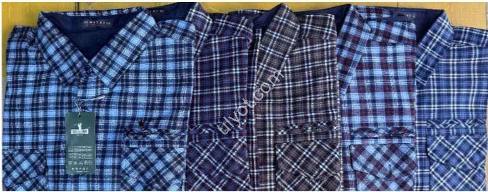 СОРОЧКА (XL-5XL) ФЛІС МІКС 635