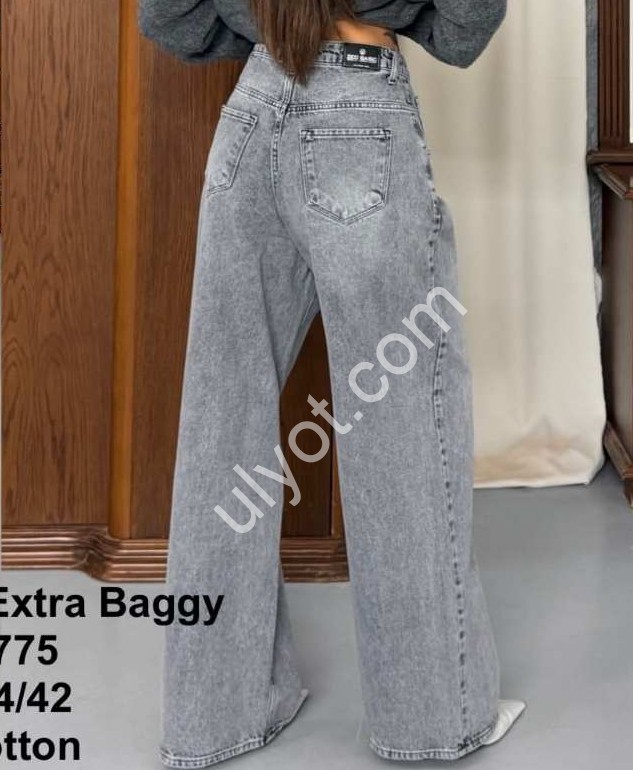 ДЖИНСЫ ZEO BASIC (34-42) СЕРЫЙ 4775