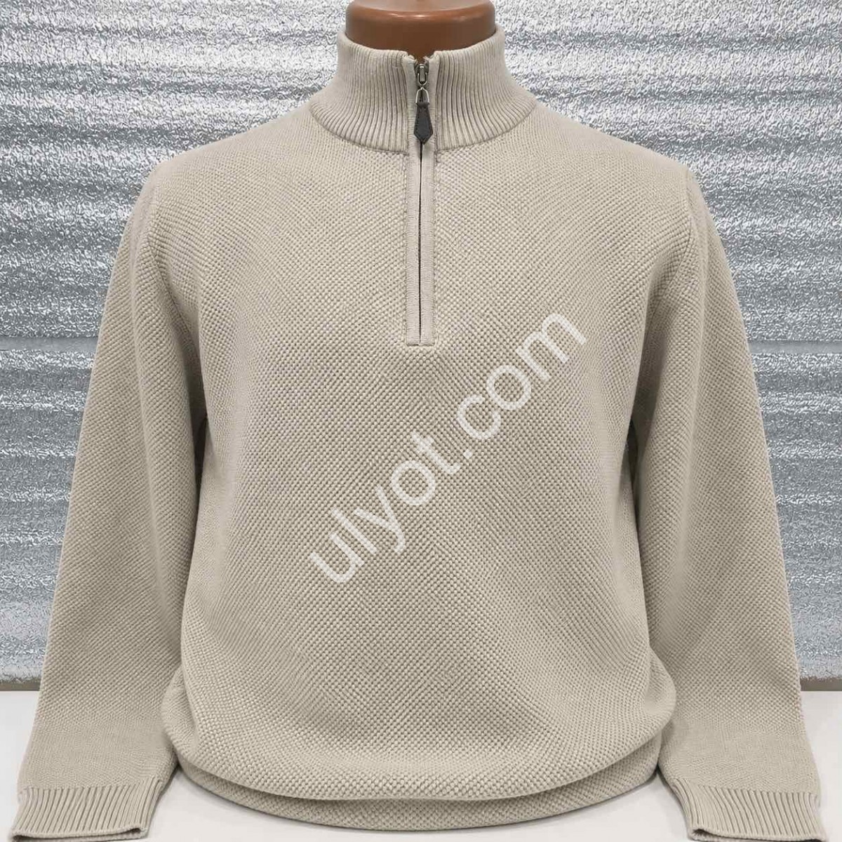 СВИТЕР (M-2XL) СВ.БЕЖ 160