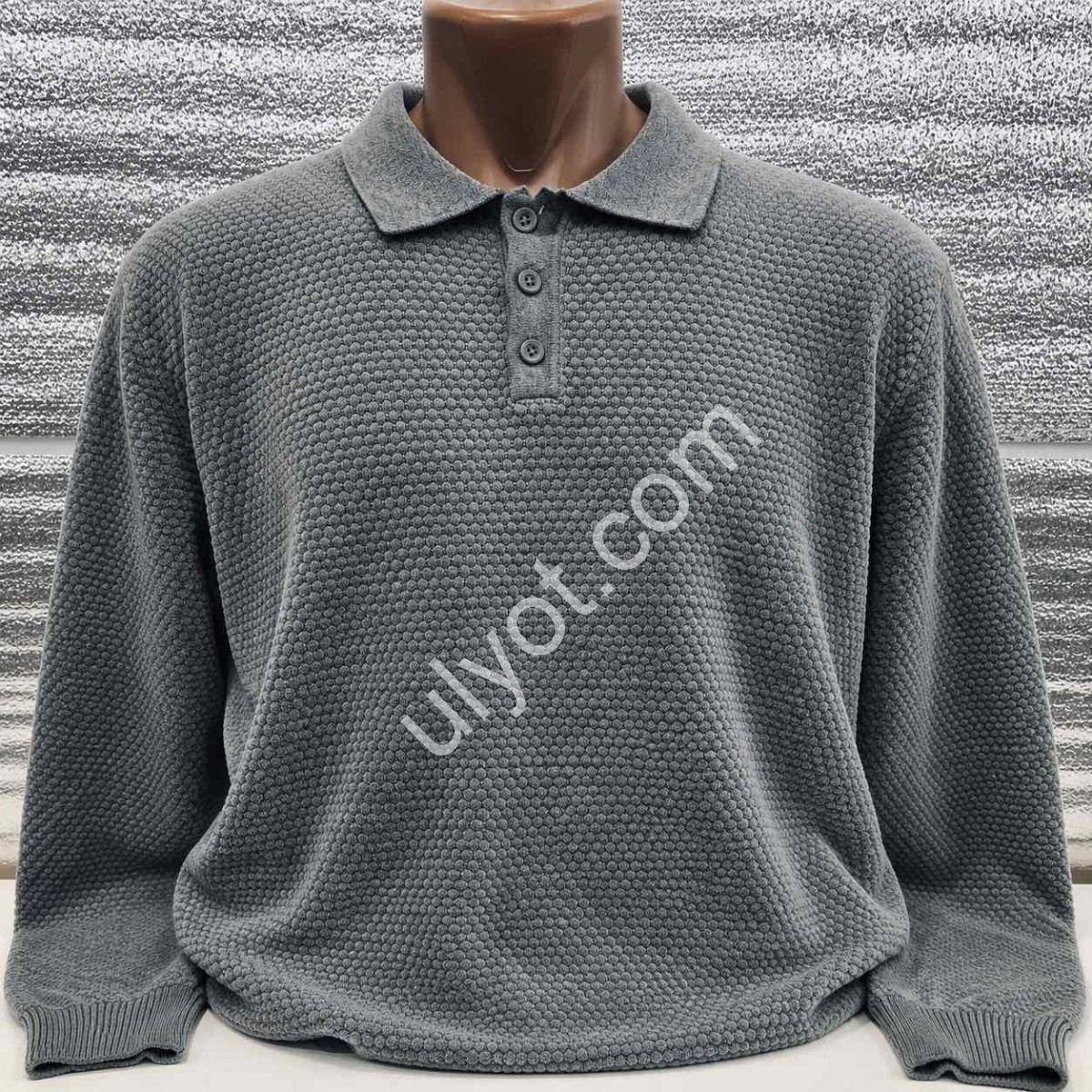 СВИТЕР (M-2XL) СЕРЫЙ 136