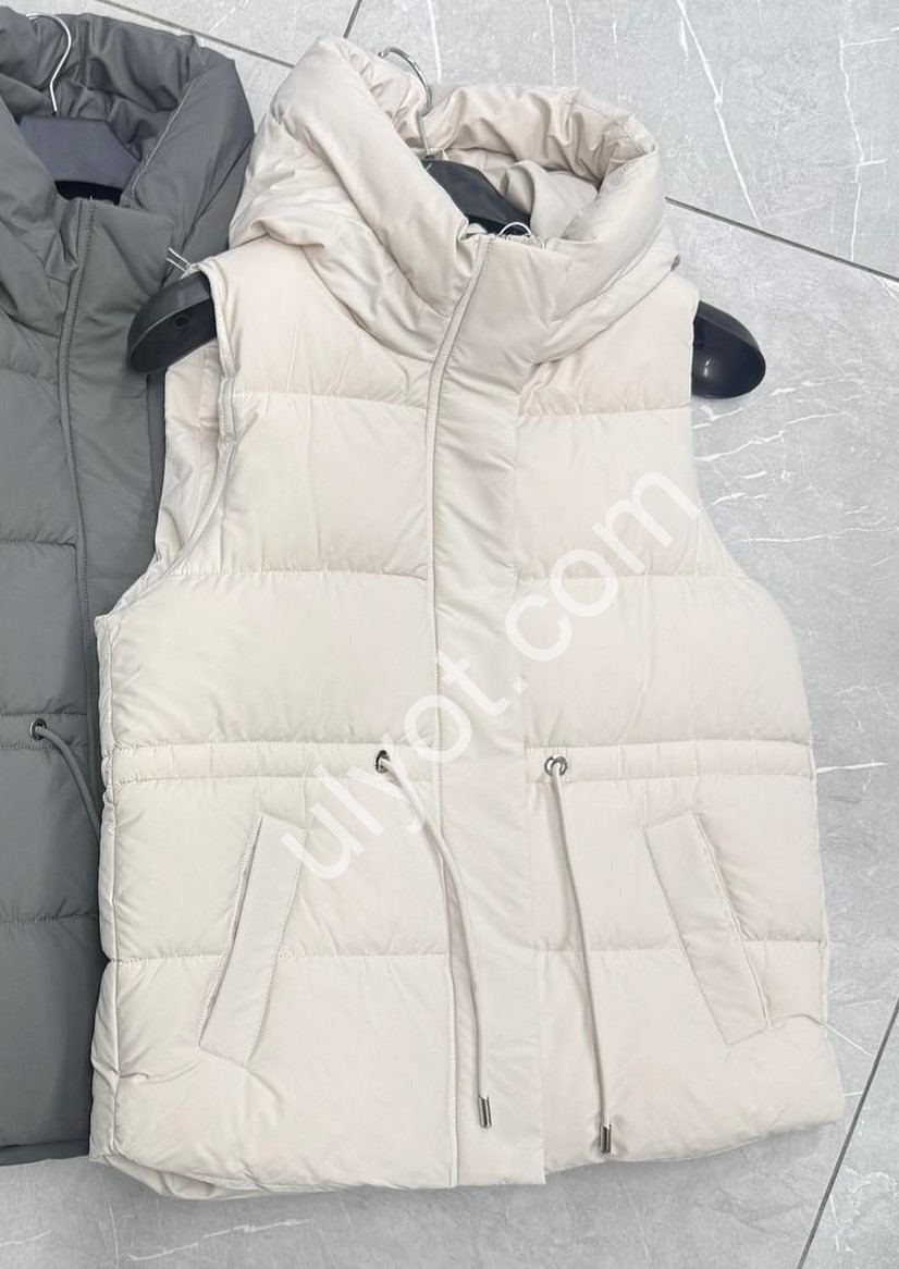 ЖИЛЕТКА (S-2XL) МОЛОКО M26808