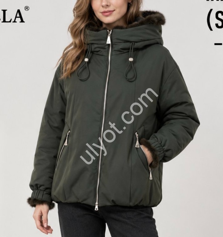 КУРТКА (S-XL) Т.ЗЕЛЕНЫЙ 9909
