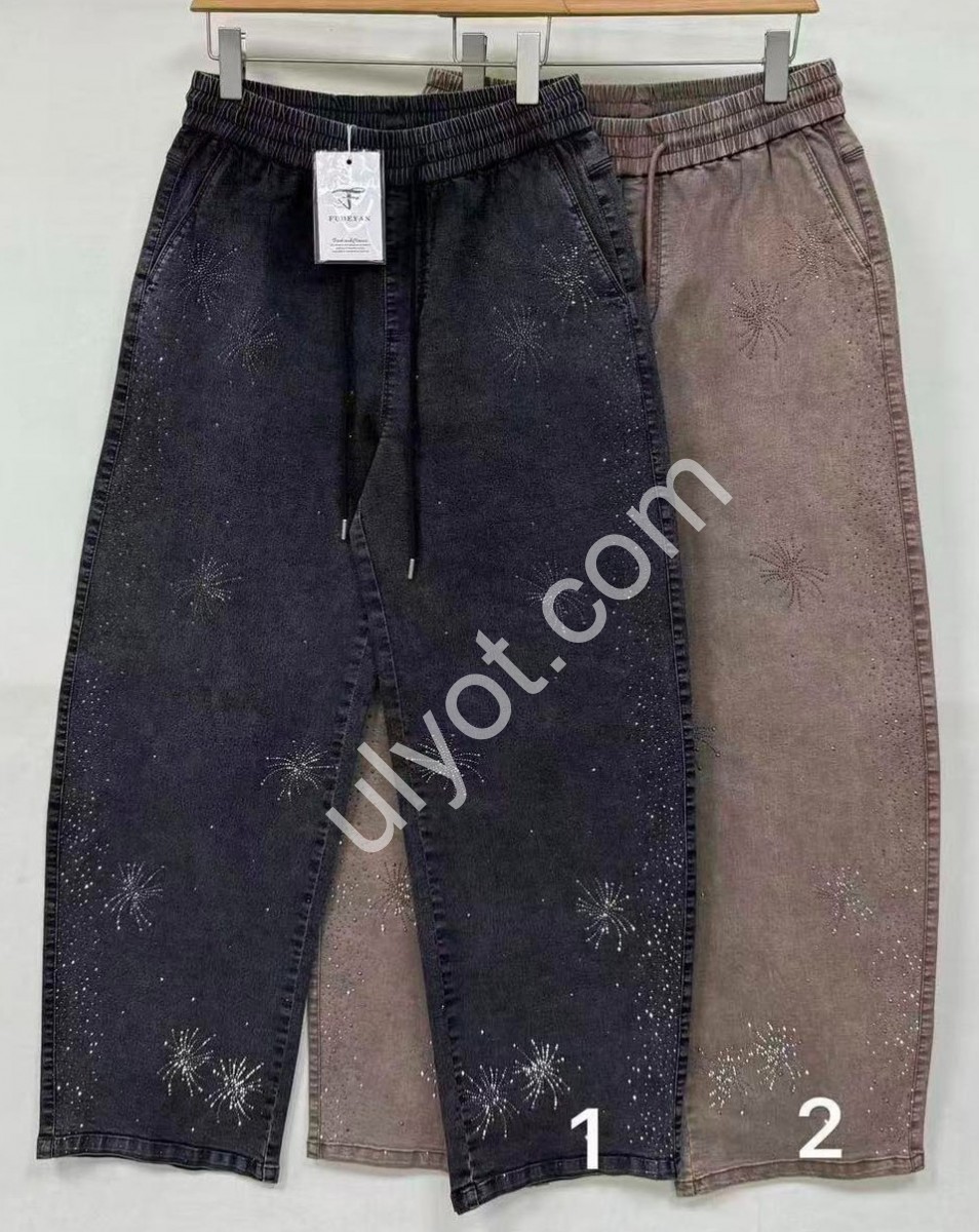ШТАНЫ (31-36) КАМНИ БЕЖ 1339-2