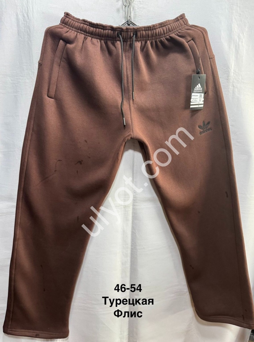 СПОРТ.ШТАНИ A01 (46-54) ФЛІС ПРЯМИЙ КОРИЧНЕВИЙ