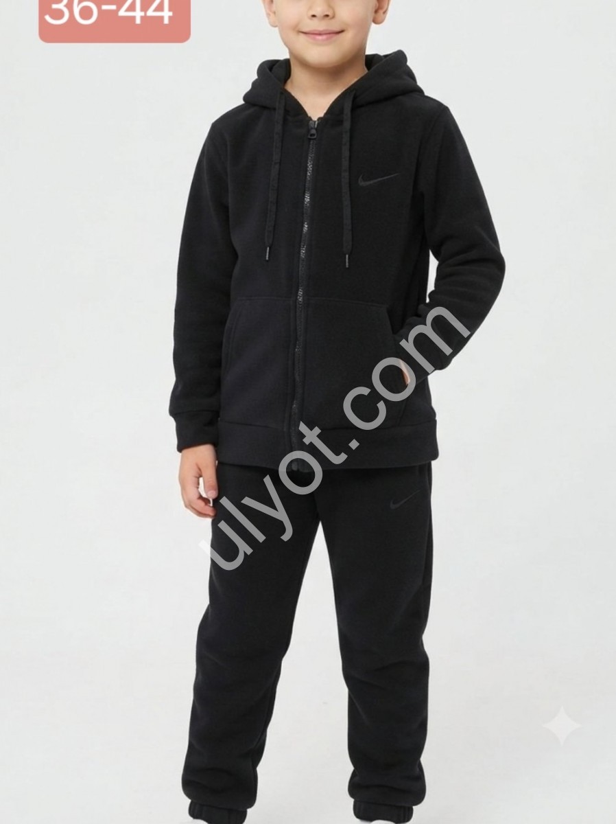 КОСТЮМ N02 (36-44) ФЛИС МАНЖЕТ ЧЕРНЫЙ 