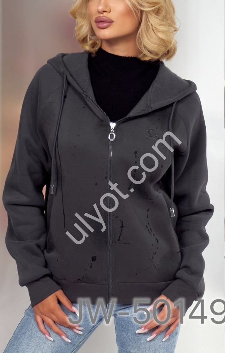 КОФТА JJF (L-4XL) ФЛИС ЧЕРНЫЙ 50149