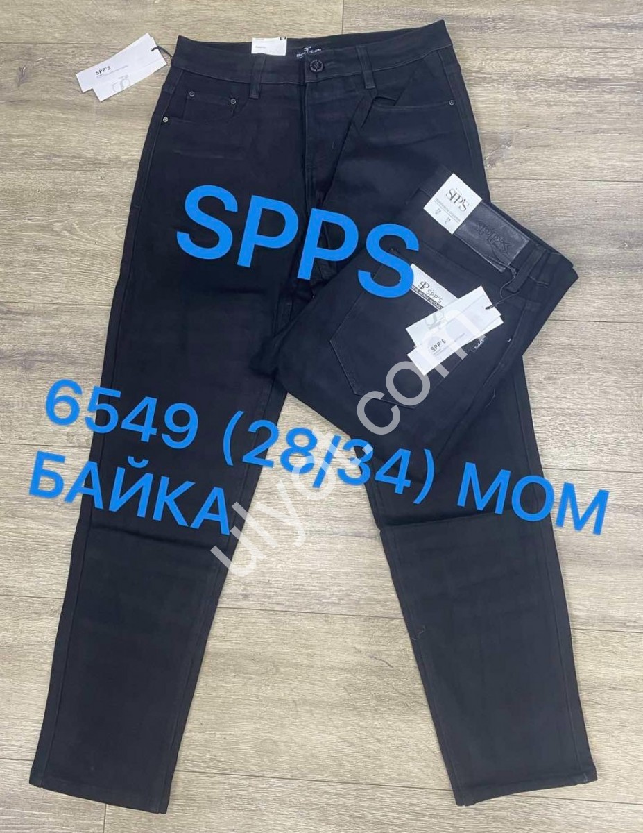 ДЖИНСЫ SPPS (28-34) БАЙКА ГРАФИТ 6549