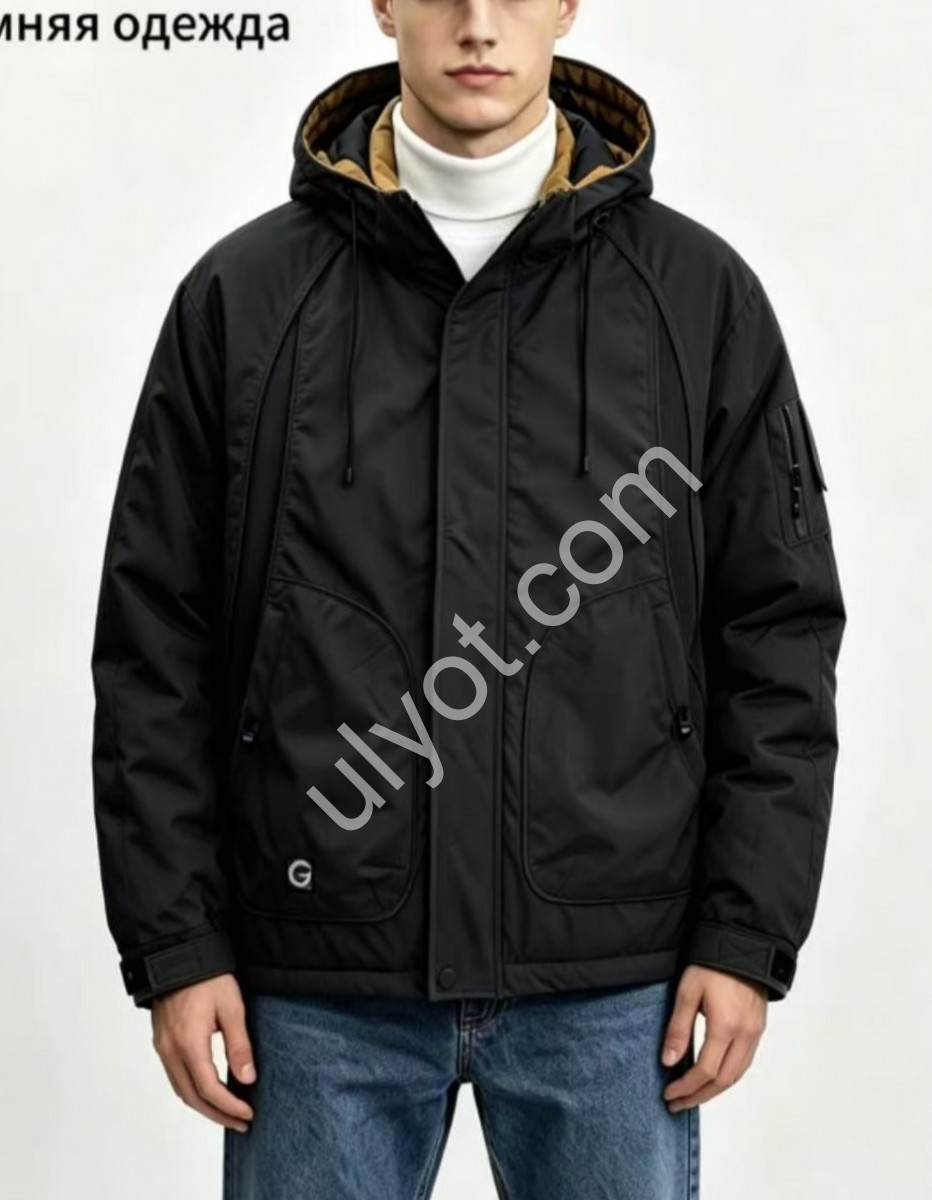 КУРТКА (XL-5XL) ЧЕРНЫЙ 1753
