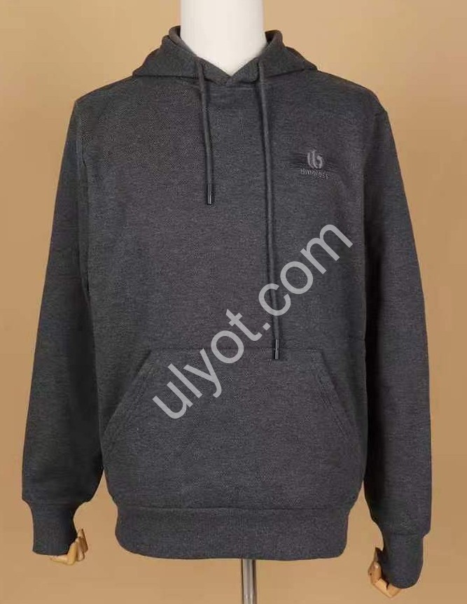 ТОЛСТОВКА JJF (L-4XL) МИКРОМЕХ СЕРЫЙ 8811