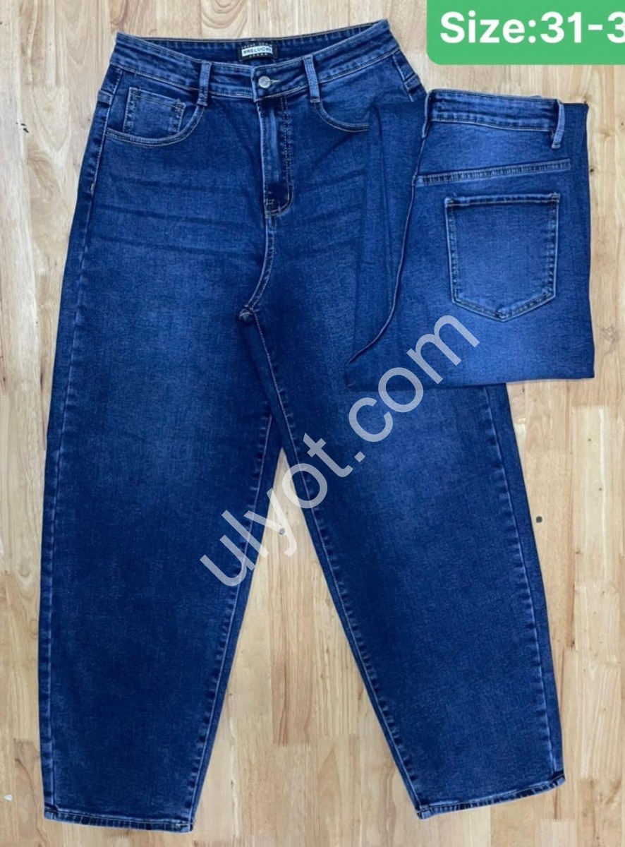 ДЖИНСЫ RELUCKY (31-38) БАЙКА СИНИЙ B0294-7