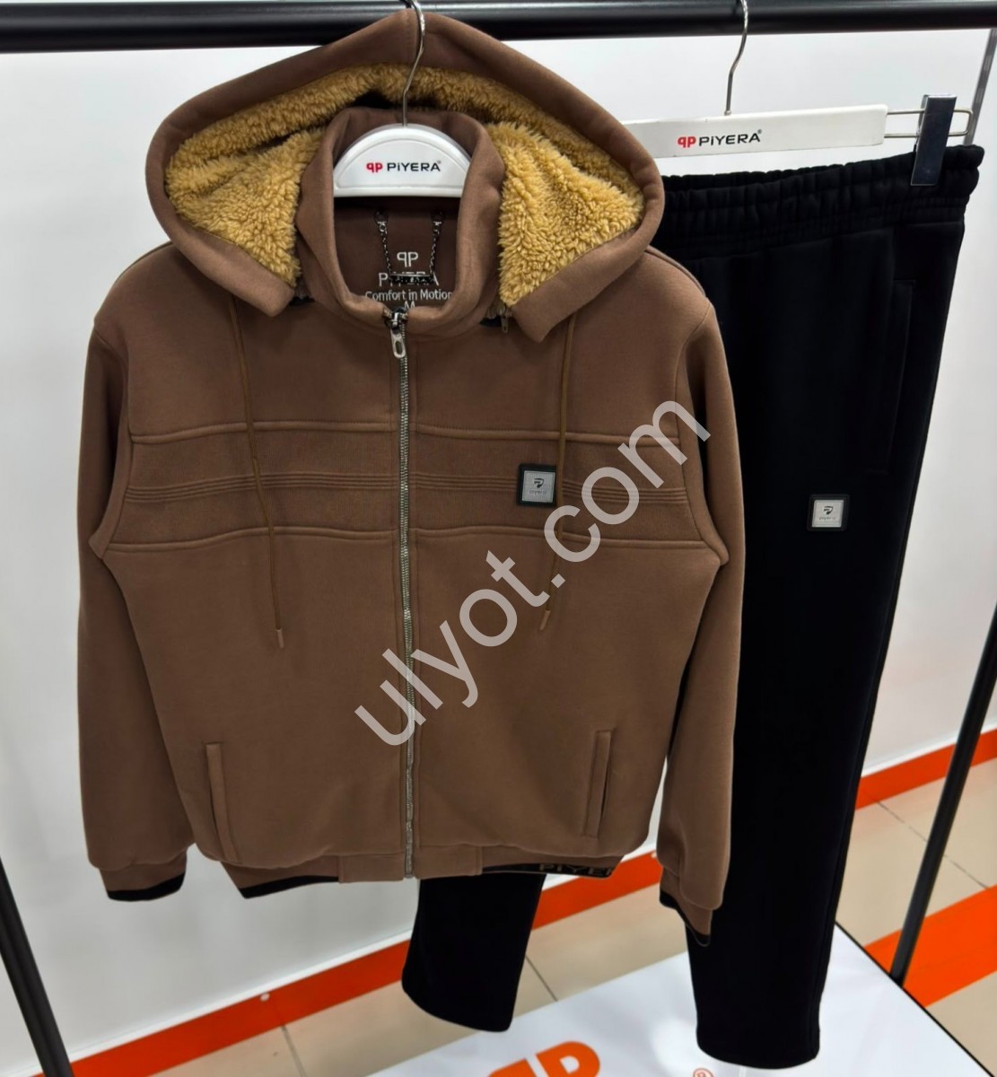 CПОРТ.КОСТЮМ ПИЕРА (M-3XL) МЕХ ПРЯМОЙ КАПУЧИНО 5239