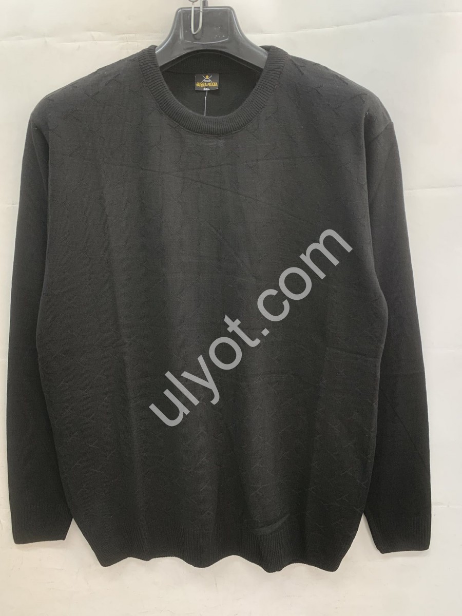 СВИТЕР (3XL-5XL) ЧЕРНЫЙ M1022
