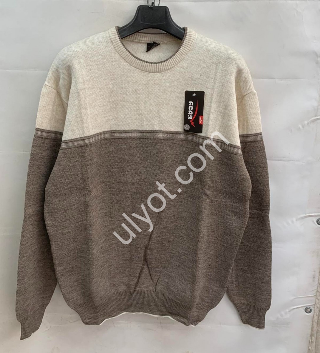 СВИТЕР (3XL-5XL) МОККО+СВ.БЕЖ M929