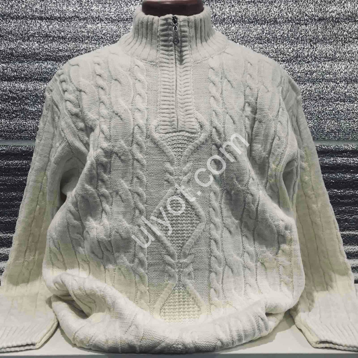 СВІТЕР DEVANTI (3XL-5XL) МОЛОЧНИЙ 77114-1