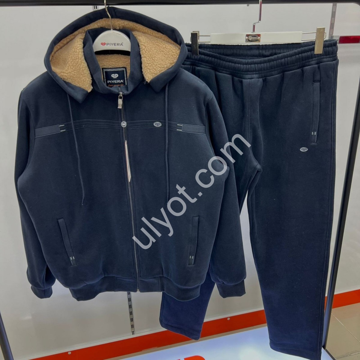 СПОРТ.КОСТЮМ PIYERA (XL-5XL) Хутро ПРЯМО Т.СИНІЙ 5210