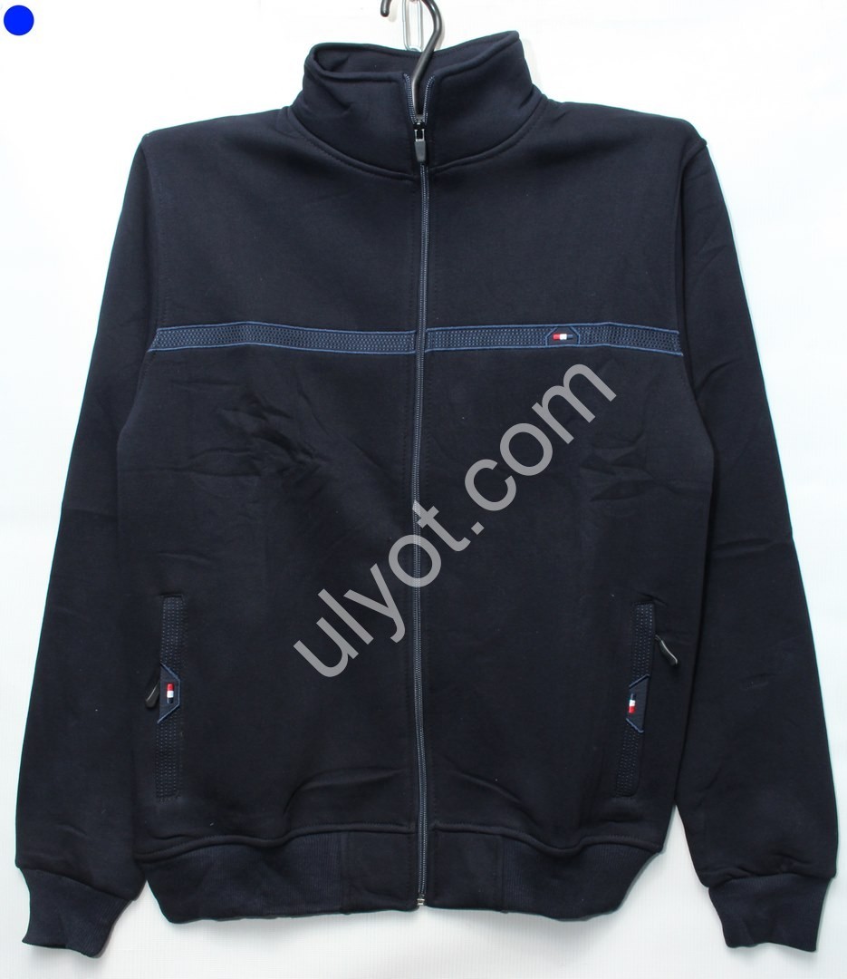 КОФТА (M-2XL) БАЙКА Т.СИНИЙ 5846