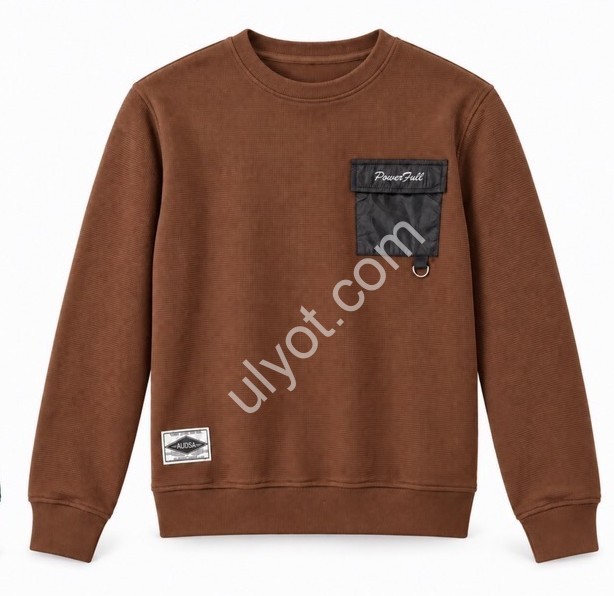 СВИТШОТ AUDSA (M-3XL) КОФЕ 272