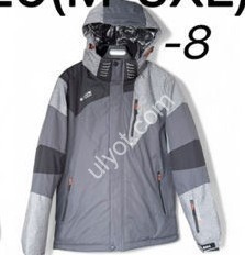 КУРТКА ТЕРМО (M-3XL) СВ.СЕРЫЙ 25026-8