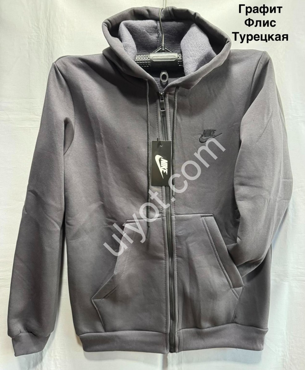 КОФТА N02 (M-3XL) ФЛИС ГРАФИТ 