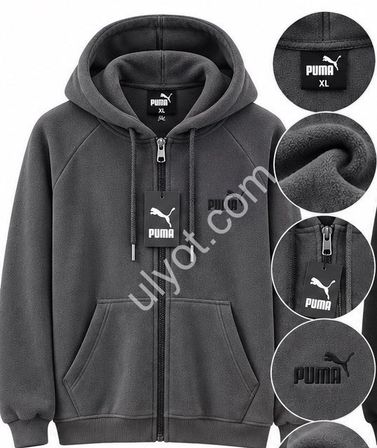 СПОРТ.КОФТА P15 (46-54) ФЛИС СЕРЫЙ 