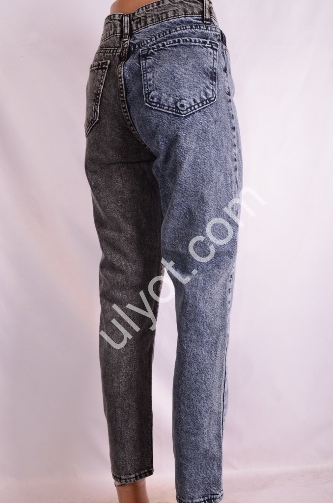 Фото 3 ДЖИНСЫ JEAN SHOP (25-32) ГОЛУБОЙ+СЕРЫЙ 984