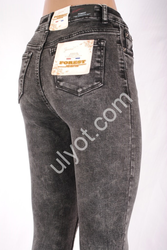 ДЖИНСЫ FOREST JEANS (25-30) ГРАФИТ Z5690