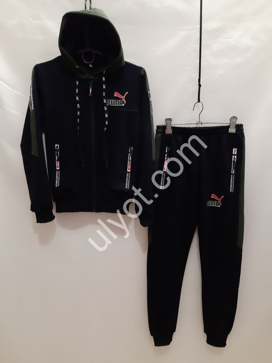 СПОРТ.КОСТЮМ P15 (28-36) ХАКИ+ЧЕРНЫЙ 2836