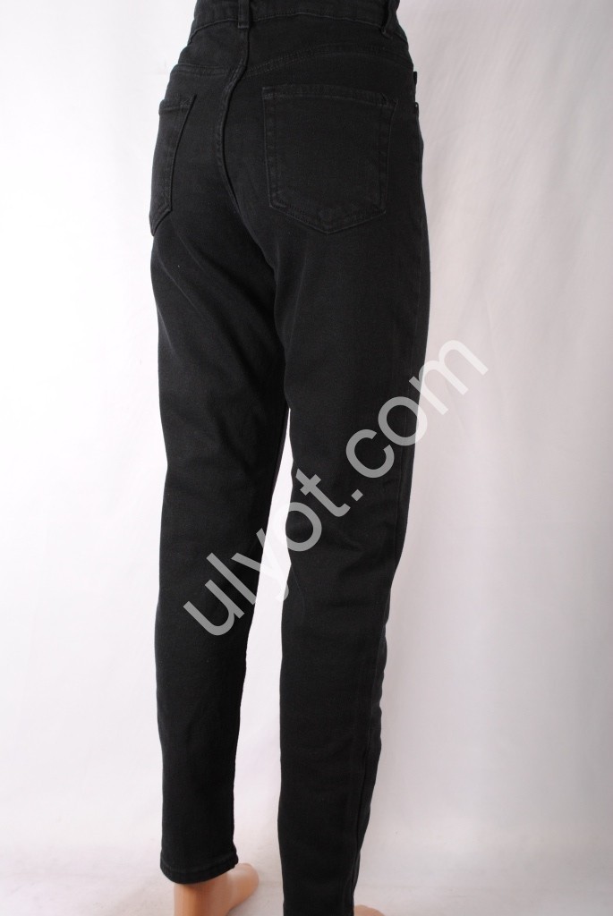 Фото 3 ДЖИНСЫ TOP SHOP (25-32) ЧЕРНЫЙ БАЙКА 4906