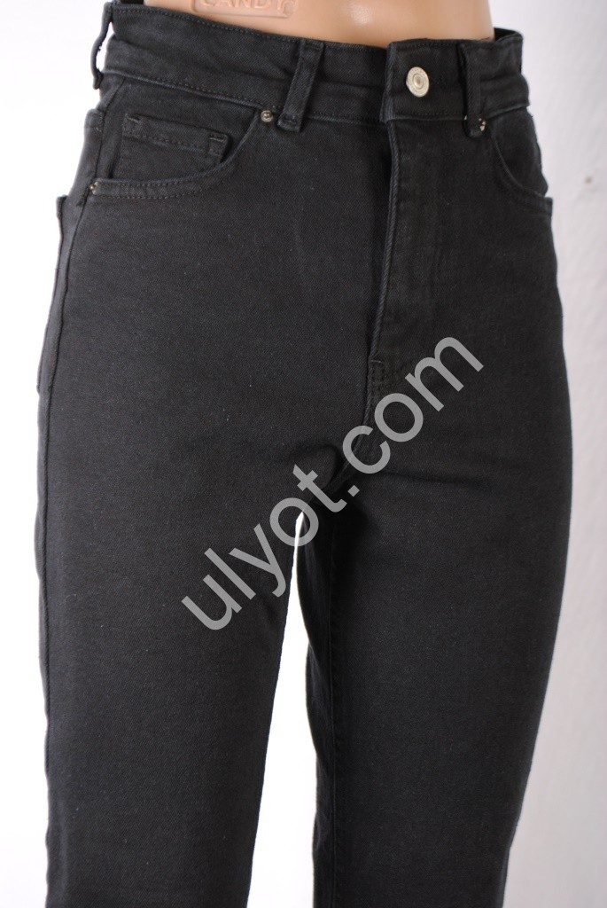 Фото 2 ДЖИНСЫ TOP SHOP (25-32) ЧЕРНЫЙ БАЙКА 4906