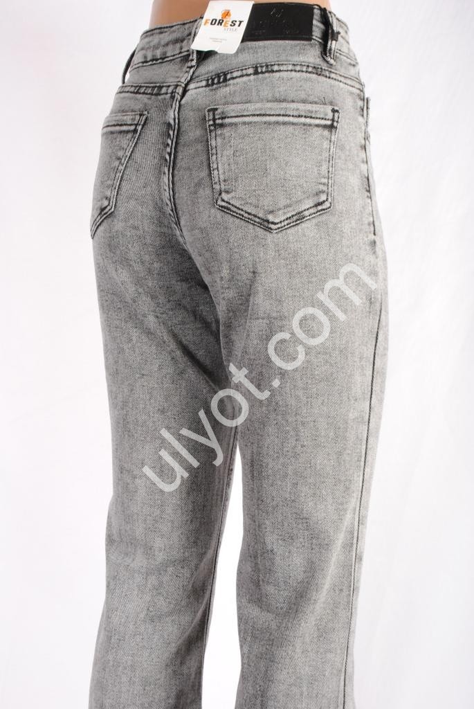 ДЖИНСЫ FOREST JEANS (25-30) СЕРЫЙ 3089