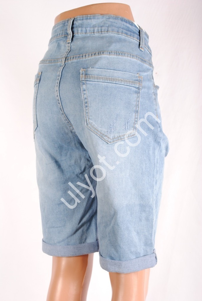 Фото 1 ШОРТЫ NEW JEANS (32-42) ГОЛУБОЙ 3002