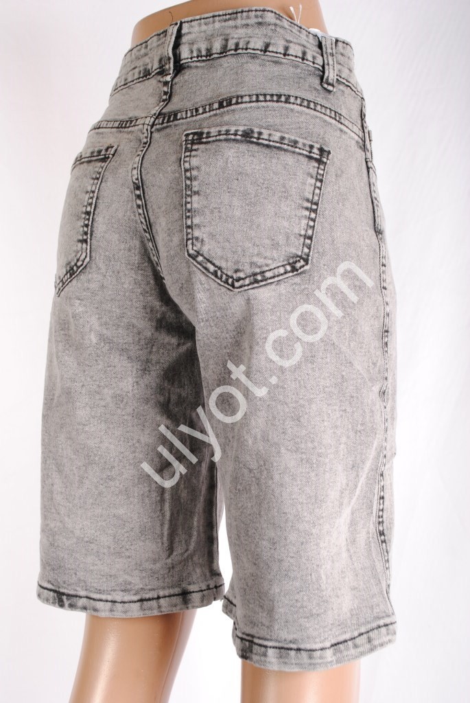 Фото 1 ШОРТЫ NEW JEANS (25-30) СЕРЫЙ 3008
