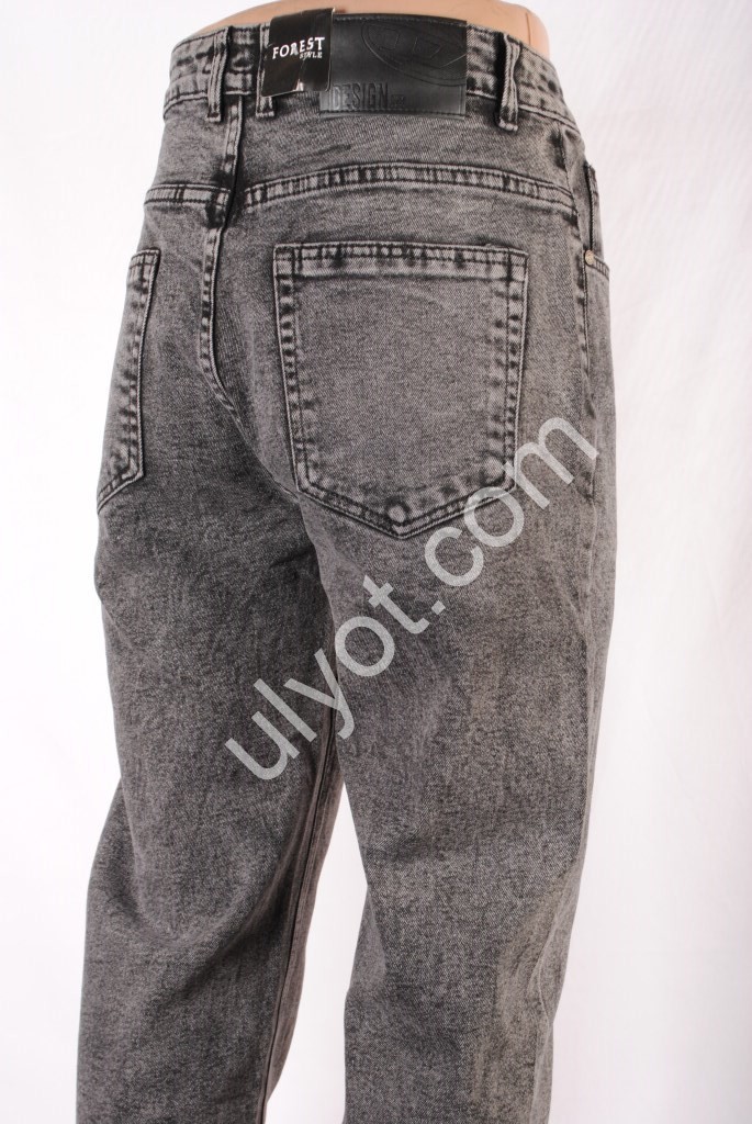 ДЖИНСЫ FOREST JEANS (29-38) ГРАФИТ 1047