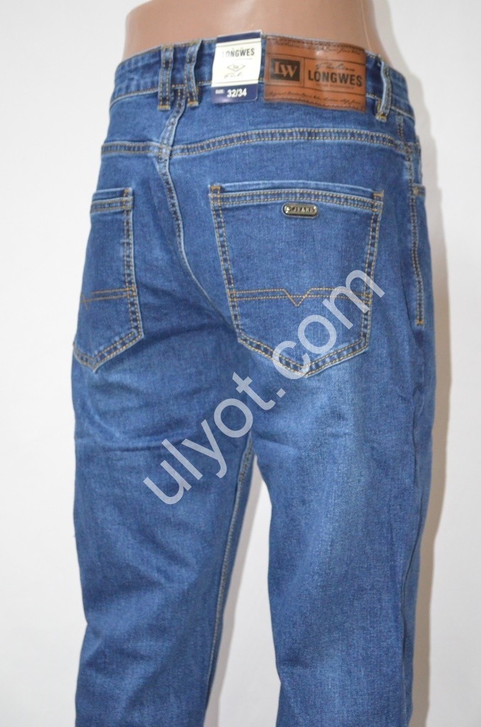 ДЖИНСЫ LONGWES (32-38) СИНИЙ 8653