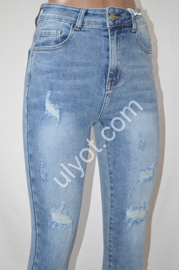 Фото 2 ДЖИНСЫ PRETTY BABY (28-33) ГОЛУБОЙ LG-067